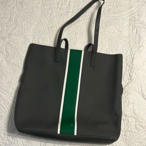Away limited edition travel vertical tote with luggage strap.
